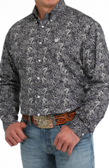 Cinch Button Up L/S Mens Shirt MTW1105857