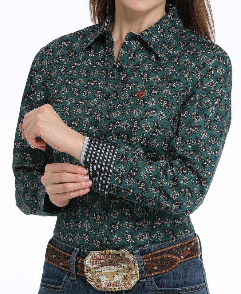 Cinch Button Up L/S Shirt Women's MSW9164234 | Jones Boys