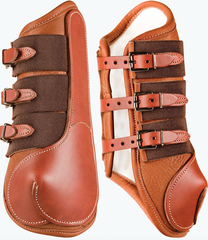 Cactus Leather Splint Boots with Buckles