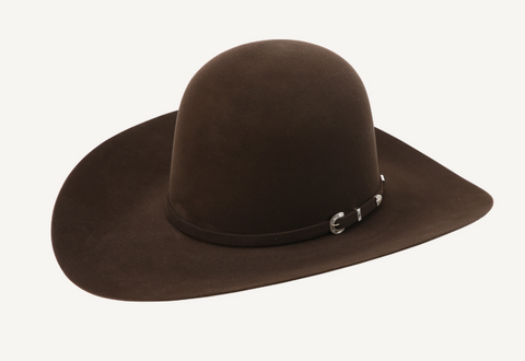 American Hat Chocolate 40x Open Crown