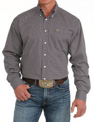 Cinch L/S Purple Button Up Men's Shirt MTW1105878