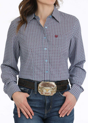 Cinch Ladies L/S Multi Colour Button Up MSW9164237