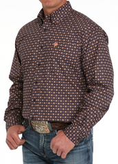 Cinch L/S Purple Button Up MTW1105877