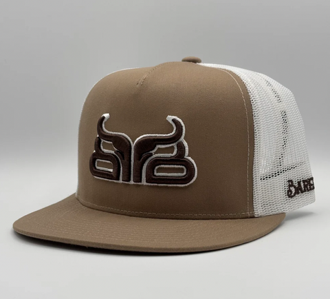 Baredown Lonestar Tan/Brown Flat Brim Cap