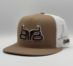 Baredown Lonestar Tan/Brown Flat Brim Cap