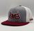 Baredown Iron Horse Red/Grey Flat Brim Cap