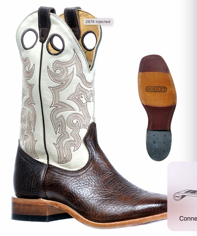 Boulet Shrunken Bullhide Cowboy Boot Men's 2974