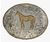 Crumrine Buckle Horse Round Silver  C02112