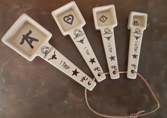 Western Creations Branded Ceramic Measuring Spoon Set