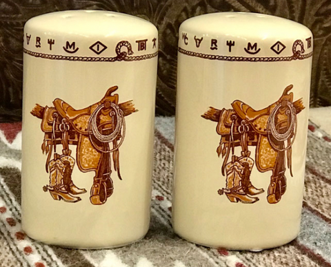 Western Creations Branded Salt & Pepper Shaker Set