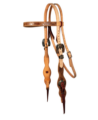 Professional's Choice PC Headstall Browband Roughout Diamond 5145DRO