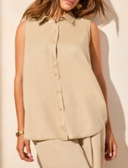 Tribal Vintage Look S/S Button Up Womens 5789O-5244-3222