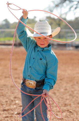 Cinch Button Up L/S Shirt Boy's MTW7060375