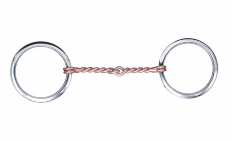 Western Rawhide Metalab Copper Twisted Wire Loose Ring Bit 255534