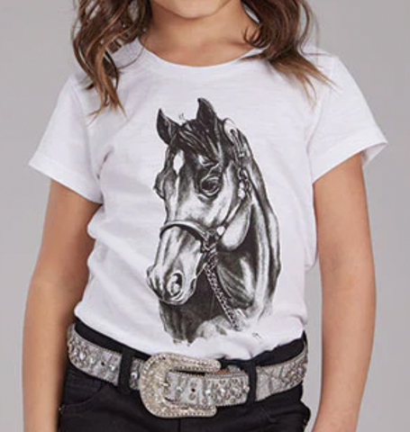 Roper Horse Head T-Shirt Girl's 03-009-0513-2083