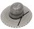 Atwood Open Crown Straw Cowboy Hat El Paso