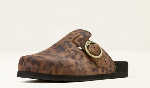 Ariat Country Mule Leopard Suede Slip On 10061235