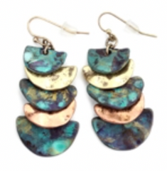 Wyo-Horse Layered Waterfall Earrings JE263PT