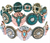 Wyo-Horse Steer Skull and Shotgun Shell Stretch Bracelet