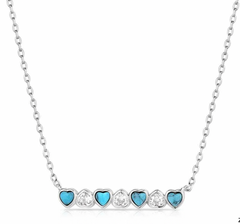 Montana Silversmith Alternating Hearts Necklace NC6227
