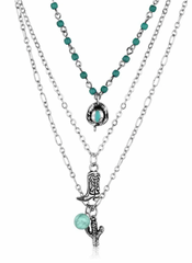 Montana Attitude Jewelry Layer Of The West TQ Necklace ANC6250