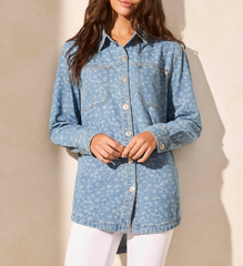 Tribal Jeans Light Printed Jean Shirt Women’s 5800O-5338P-3185