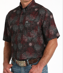 Cinch MENS S/S PRINT ARENAFLEX - BLK MTW1704156