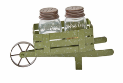 Park Designs Wheel Barrel Salt N Pepper Shakers 8599-499