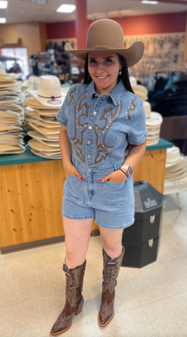 Blue B. Collection Denim Romper Women's 23502R