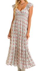 Rock & Roll Printed Maxi Dress Women's BWD0R06285