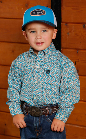 Cinch Button Up L/S Shirt Boy's