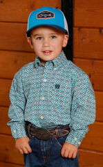 Cinch Button Up L/S Shirt Boy's