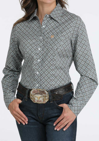 Cinch Button Up L/S Shirt Women's MSW9164252