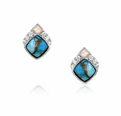 Montana Silversmiths Earrings Crowned Glacier ER6313