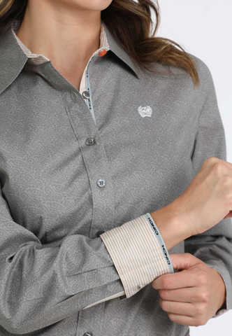 Cinch Button Up L/S Shirt Women's MSW9165071