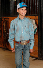 Cinch Button Up L/S Shirt Boy's MTW7060386