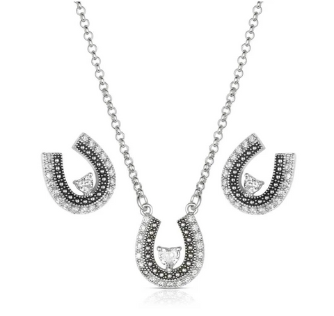 Montana Silversmiths Jewelry Set Lovely and Lucky JS6307