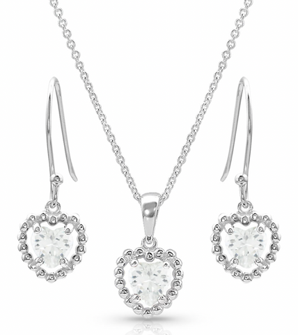 Montana Silversmiths Jewelry Set Frozen Heart JS4653