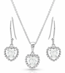 Montana Silversmiths Jewelry Set Frozen Heart JS4653