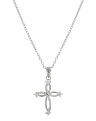 Montana Silversmiths Necklace Silver Twisted Cross NC3883