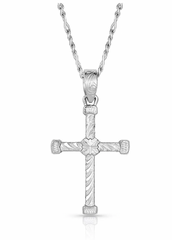 Montana Silversmiths Necklace Ornate Curled Cross NC4915