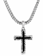 Montana Silversmiths Necklace Rough Stock Cross NC6091