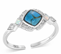 Montana Silversmiths Ring Crowned Glacer RG6313