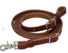 Weaver Oiled Canyon Rose Heavy Harness Round Roper Rein, 3/4" 8' 50-1486-8