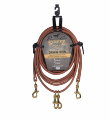 Professionals Choice Draw Round Leather Draw Rein 7LDR