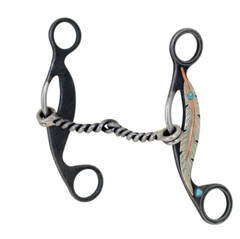 Western Rawhide Metalab Feather Twisted Snaffle Gag Bit 250027
