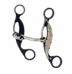 Western Rawhide Metalab Feather Smooth Snaffle Gag Bit 250029