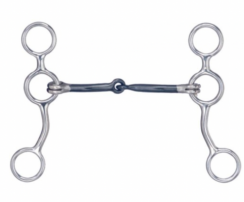 Western Rawhide Gag Bit with Sweet Iron Snaffle Mouth 255254