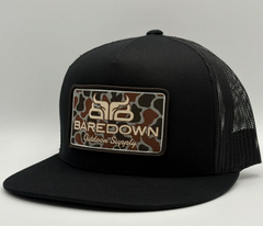 Baredown Marshland Black Flat Cap
