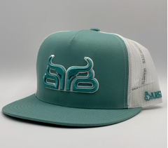 Baredown Oasis Teal Flat Brim Cap